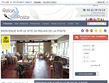 Tablet Screenshot of hotel-relaisdelaposte.com